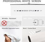 【Wider Style】 78.7 x 82.7in Large Collapsible White Backdrop Screen, alternate view 3