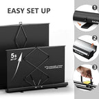 【Wider Style】 78.7 x 82.7in Large Collapsible White Backdrop Screen, alternate view 4