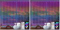 WiFi Smart RGB Color Changing Curtain Lights - 600 LED, Compatible with Alexa, App Control, Music Sync, Plug in