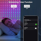 WiFi Smart RGB Color Changing Curtain Lights - 600 LED, Compatible with Alexa, App Control, Music Sync, Plug in, alternate