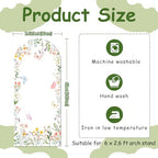 Wildflower Arch Backdrop Cover Baby in Bloom Baby Shower Decors 6ft in 6ft x 2.62ft in Pink, Purple, Green, alternate view 5