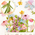 Wildflower Party Decorations Butterfly Flower Banner Butterfly Garland 9ft, alternate view 3