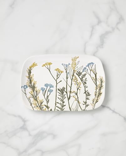 Wildflowers Stoneware Serving Tray in Multicolor, alternate view 2