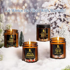 Winter Candle Set, Candles for Home Scented, 4 Pack Soy Candles Gifts for Women Men, Winter Scents of, alternate view 2