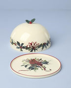 Winter Greetings Small Covered Dish in 1 Count in Multicolor, alternate view 2