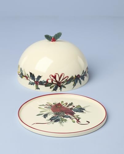 Winter Greetings Small Covered Dish in 1 Count in Multicolor, alternate view 2