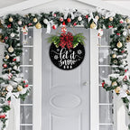 Winter Snowflake Sign Welcome For Front Door Decoration Christmas Decor Hanging Winter Sign for Living Room, alternate view 4