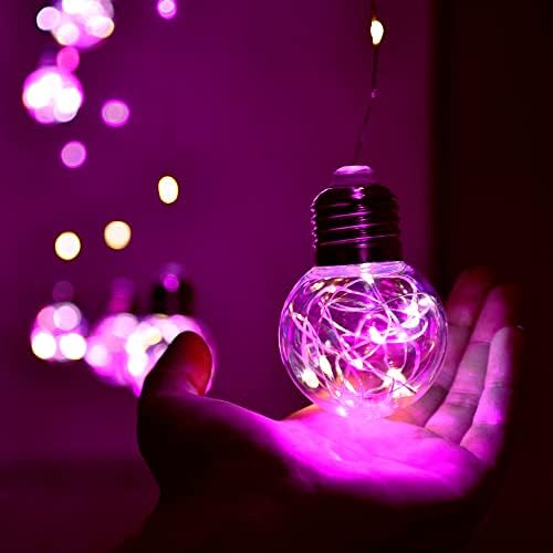 Wishing Ball Curtain Lights 200 LED Window Curtain String Light with Remote, USB Battery Powered Twinkle Globe, alternate