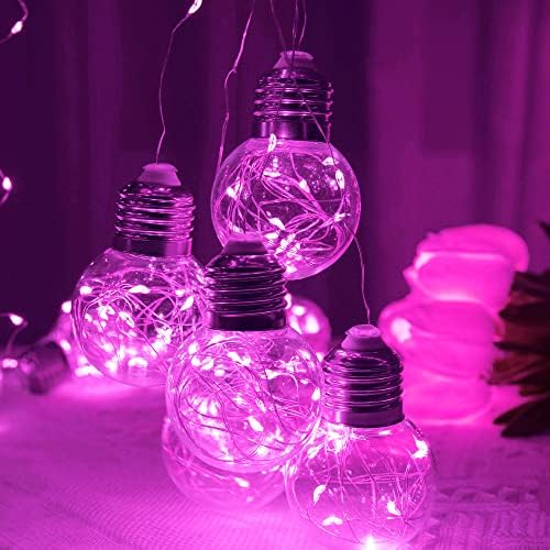 Wishing Ball Curtain Lights 200 LED Window Curtain String Light with Remote, USB Battery Powered Twinkle Globe, alternate