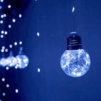 Wishing Ball Curtain Lights 200 LED Window Curtain String Lights with Remote, USB Battery Powered Twinkle Globe, alternate