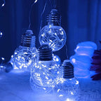 Wishing Ball Curtain Lights 200 LED Window Curtain String Lights with Remote, USB Battery Powered Twinkle Globe, alternate