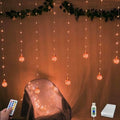 Wishing Ball Curtain Lights 9.8 x3.3 ft, USB/Battery Powered in 9.8 x3.3 ft