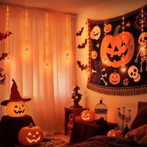 Wishing Ball Curtain Lights 9.8 x3.3 ft, USB/Battery Powered in 9.8 x3.3 ft, alternate view 5