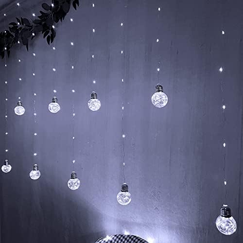Wishing Ball Curtain String Lights 9.8x3.3 ft, USB/Battery Powered in 9.8x3.3 ft, alternate view 4