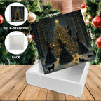 Witchy Christmas Tree Decor, Christmas Gothic Witch Wooden Sign, alternate view 2