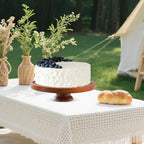 with Lid, Acacia Cake Stand with Glass Dome, Versatile Dessert Stand with Strong Magnetic Pedestal, Cake Holder, alternate