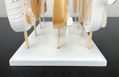 Wood Cakesicle Stand Display - 12 Count Popsicle Sticks Holder for Dessert Table of Wedding Shower Birthday, alternate view 7