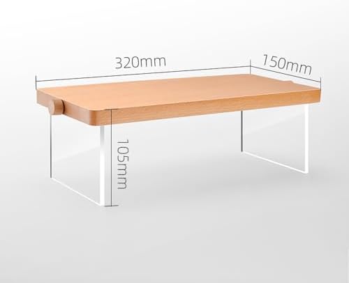 Wood Display Risers (Acrylic S 32*15*10.5cm/12.60*5.91*4.13inches) in Acrylic S, alternate view 2