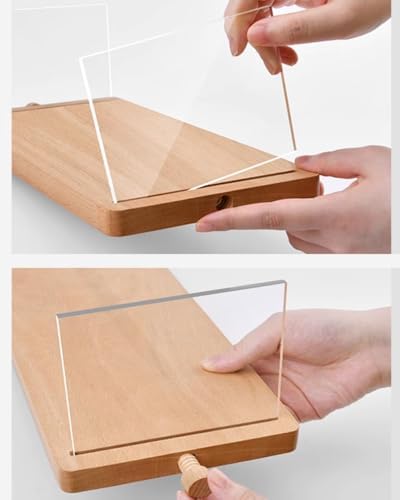 Wood Display Risers (Acrylic S 32*15*10.5cm/12.60*5.91*4.13inches) in Acrylic S, alternate view 5