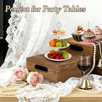 Wood Display Stands Cupcake Stand Brown Display 8Pcs, alternate view 6