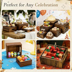 Wood Display Stands Cupcake Stand Brown Display 8Pcs, alternate view 7