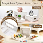 Wood Display Stands Cupcake Stand White Display 6Pcs, alternate view 5