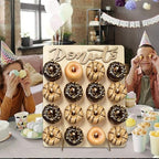 Wood Donut Wall Display Stand Holds 16 Donuts, 1 Pack Natural, alternate view 2