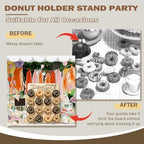 Wood Donut Wall Display Stand Holds 16 Donuts, 1 Pack Natural, alternate view 6