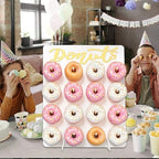 Wood Donut Wall Display Stand Holds 16 Donuts, 1 Pack White, alternate view 2