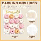 Wood Donut Wall Display Stand Holds 16 Donuts, 1 Pack White, alternate view 7
