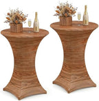 Wood Grain Stretch Cocktail Table Covers, 2 Pack, 32'' x 43''