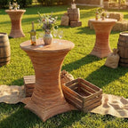 Wood Grain Stretch Cocktail Table Covers, 2 Pack, 32'' x 43'', alternate view 5