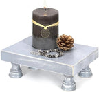 Wood Riser & Display Stand for Rustic Kitchen Counter, Gray in C-Pine Wood-Gray