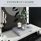 Wood Riser: Farmhouse Display Stand for Kitchen Counter, Gray in Gray, alternate view 2