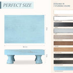 Wood Riser for Bathroom Counter, Farmhouse Riser for Decor, Sky Blue in Sky Blue, alternate view 2