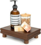 Wood Riser for Decor: Display Stand for Rustic Room Decor, Brown in Brown