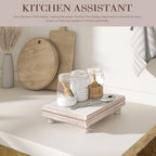Wood Riser for Decor: Pedestal Stand for Kitchen Sink, Natural Wood in Natural, alternate view 3