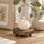 Wood Riser for Display Stand, 4.72inch Holder for Rustic Farmhouse Decor, Tiered Tray Decorations, Round, alternate view 6