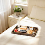Wood Serving Tray - 17In Large Serving Tray with Handles | Decorative Tray in 1, alternate view 5