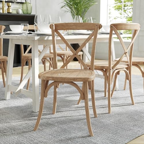 Wood X-Back Chair, Natural, alternate view 2