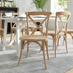 Wood X-Back Chair, Natural, alternate view 2