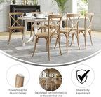 Wood X-Back Chair, Natural, alternate view 4