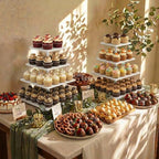 Wooden 4 Tier Cupcake Stand for 50 Cupcakes, Cupcake Holder, Cupcake Tower, Tiered Tray Stand for Birthday Bar, alternate
