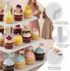 Wooden 4 Tier Cupcake Stand for 50 Cupcakes, Cupcake Holder, Cupcake Tower, Tiered Tray Stand for Birthday Bar, alternate