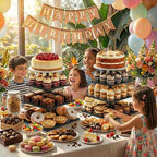 Wooden 4 Tier Cupcake Stand for 50 Cupcakes, Cupcake Holder, Cupcake Tower, Tiered Tray Stand for Birthday Bar, alternate