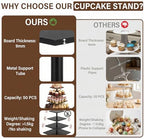 Wooden 4 Tier Cupcake Stand for 50 Cupcakes, Cupcake Holder, Cupcake Tower, Tiered Tray Stand for Birthday Bar, alternate