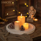 Wooden Coffee Table Serving Tray, Farmhouse Candle Holder in 11.2" x 11.2" in Rustic White, alternate view 2