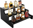 Wooden Cologne Organizer for Men, Perfume Organizer Stand, Cologne Stand with Anti-Slip Washers, Wooden Display