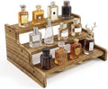 Wooden Cologne Organizer for Men, Perfume Organizer Stand, Cologne Stand with Anti-Slip Washers, Wooden Display