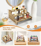 Wooden Cologne Organizer for Men, Perfume Organizer Stand, Cologne Stand with Anti-Slip Washers, Wooden Display, alternate